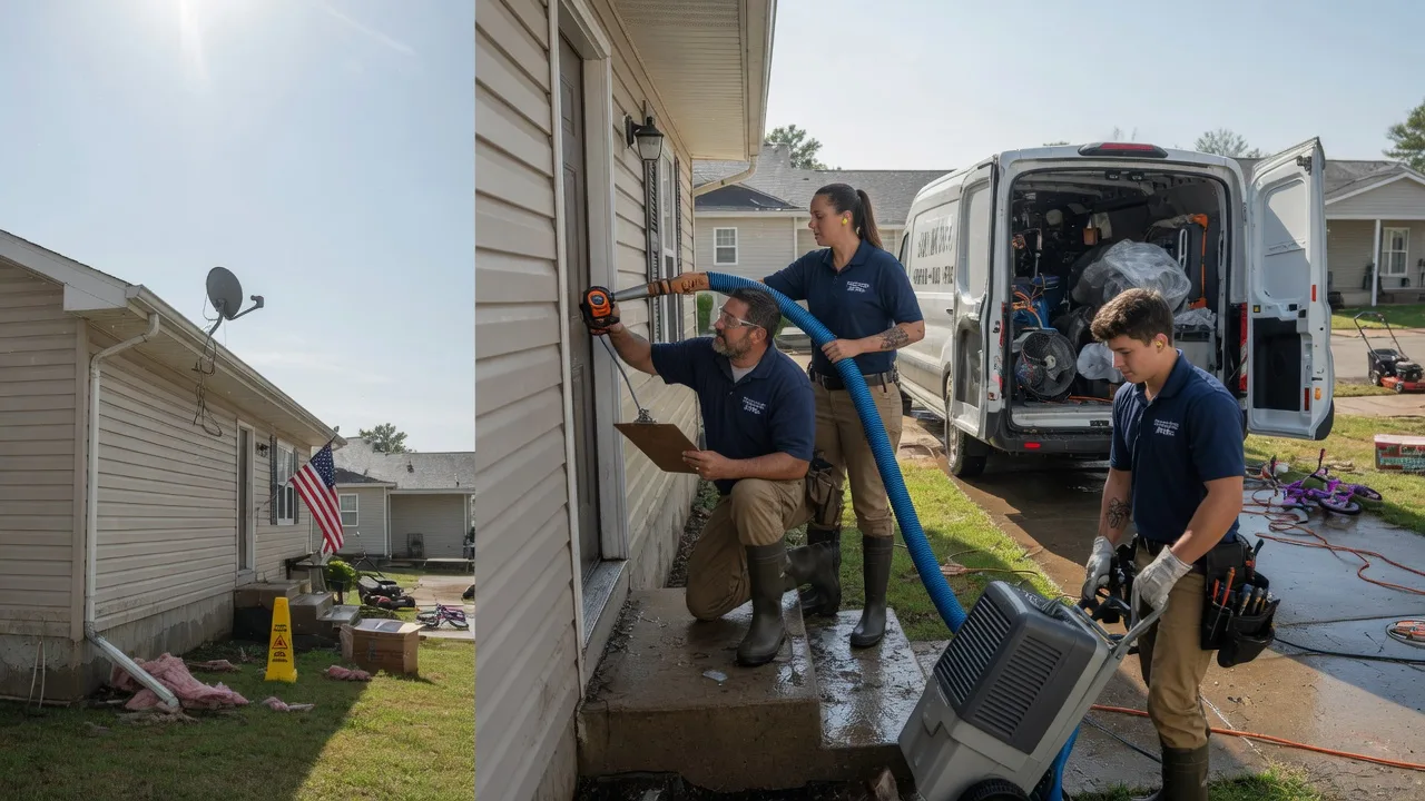Ceiling Water Damage Restoration in Hartshorne, OK near me